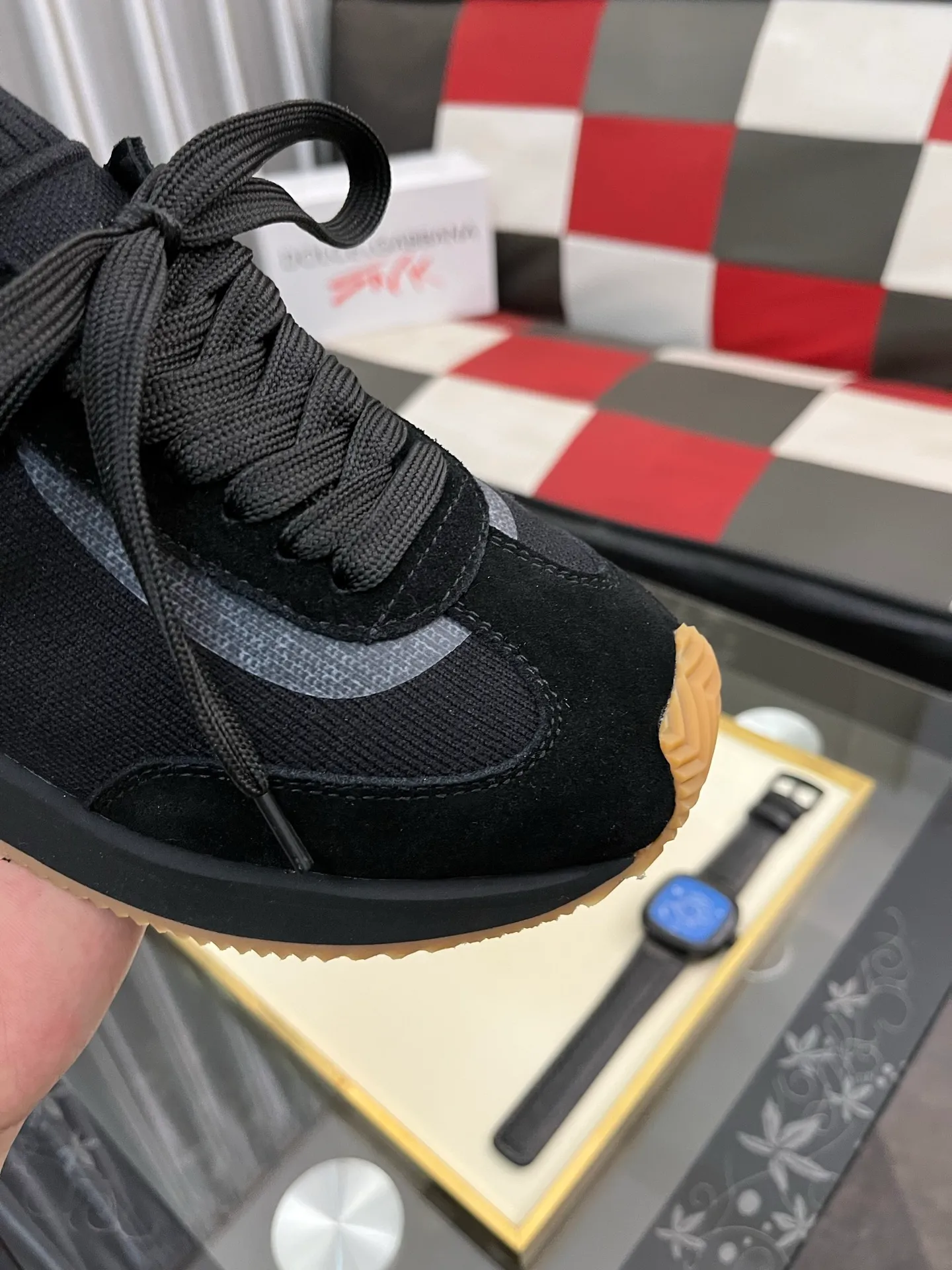 Men's Men's Shoes💰420⌚️⌚️••Dolce&Gabbana••DG✔️High-end men's sports and casual shoes. Original goods from top counters. Original imported cowhide, multi-material splicing design ➕Imported cowhide lining, cowhide feet ➕Original TPR elastic outsole. Size: 36-46🔟Colors available